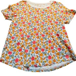 Dip 100% Cotton Eco Friendly Orange Dopamine Dressing Short Sleeve T-Shirt, L